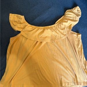 Yellow Blouse Off Shoulder